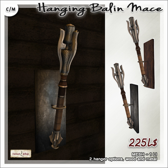Second Life Marketplace - [V/W] Hanging Balin Mace - Medieval Fantasy