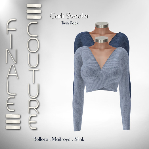 Finale Couture Carli Sweater Set - Blue(Boxed)
