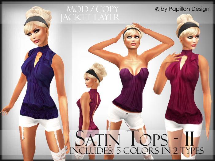 Almost FREE .:: PaPiLLoN Design ::. Satin Tops - II 