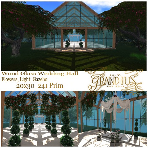 Second Life Marketplace - Wood Glass Wedding Hall