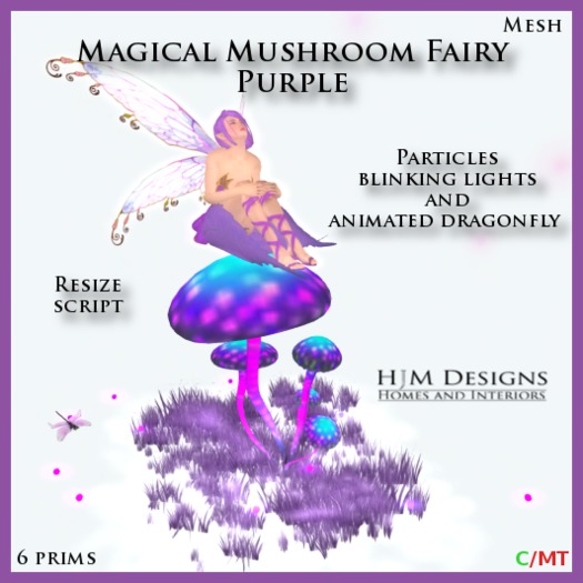 Magical Mushroom Fairy - Purple
