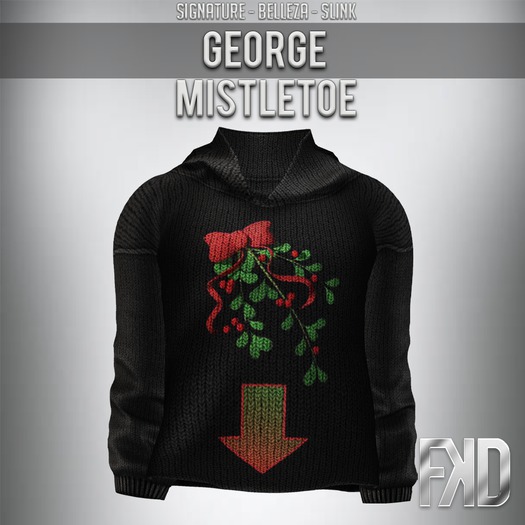 [ FʞD] GEORGE MISTLETOE CHRISTMAS SWEATER