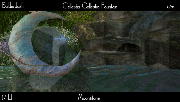 Balderdash - Cellestia, Cellestio Fountain - Moonstone