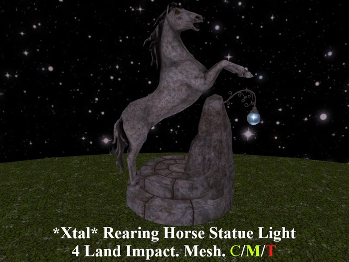 *Xtal* Rearing Horse Statue Light