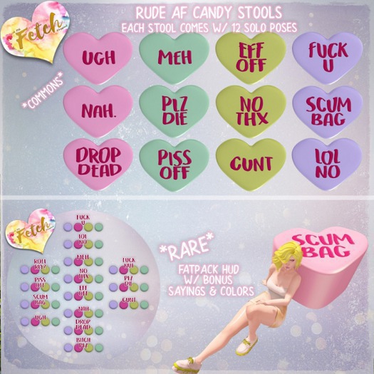 [Fetch] RudeAF Candy Stool - Lol No