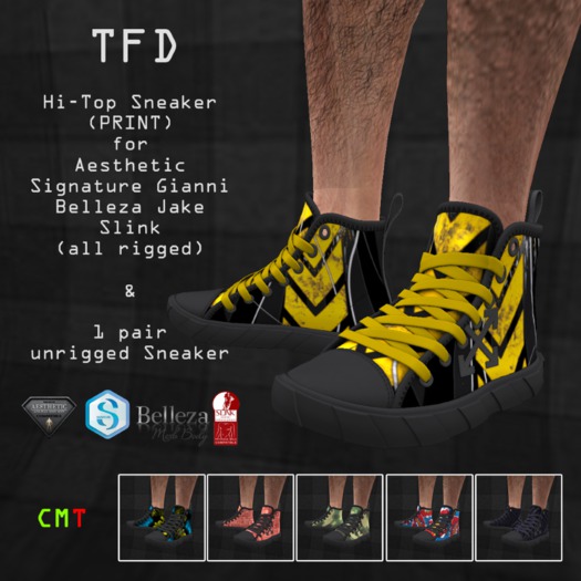 [TFD] Hi-Top Sneaker PRINT - Unpack-HUD