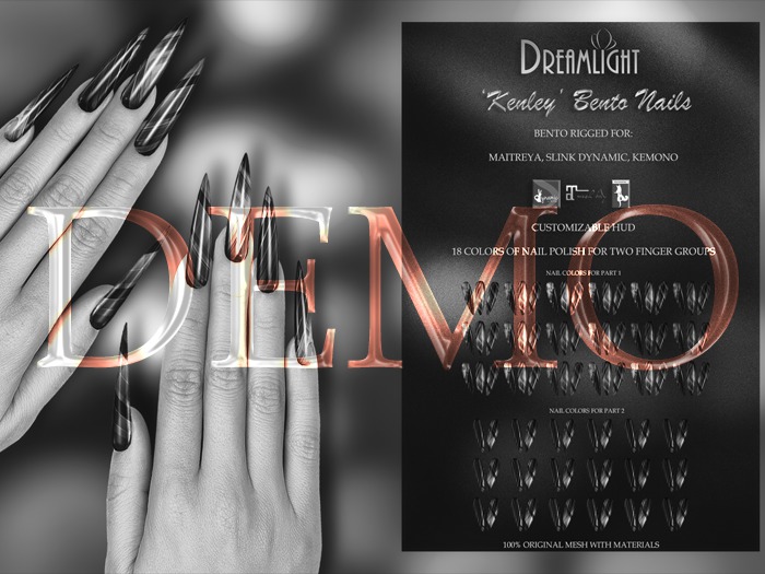 [Dreamlight] "Kenley" Bento Nails - DEMO