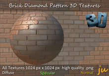 JU Brick Diamond Pattern 3D Textures Full Perm