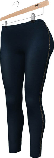 NYU - Side-Glitter Leggings, Blue