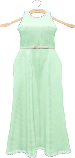 NYU - Lace-Trimmed Gown, Mint
