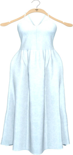 NYU - Strapped Low-Back Dress, BabyBlue