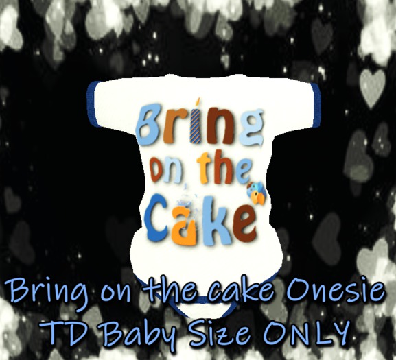 *KidTastrophe* -B- Bring on the cake Onesie>BOXED<