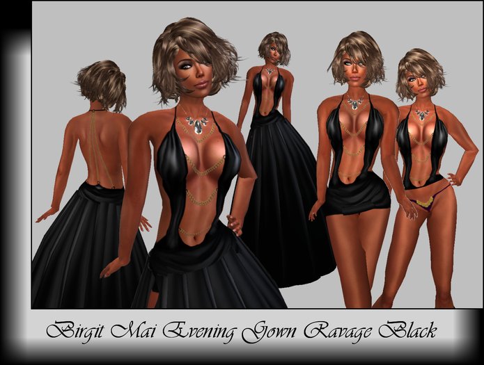 Birgit Mai Ravage Evening Gown Black (BOXED)
