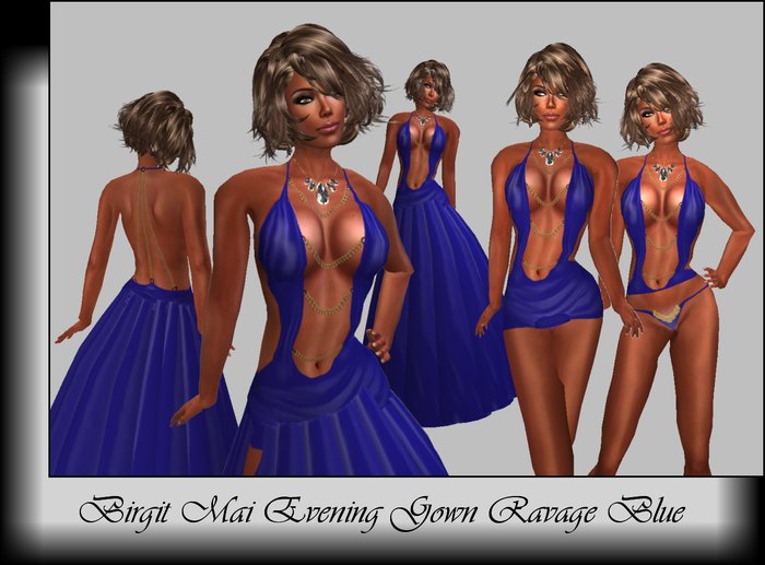 Birgit Mai Ravage Evening Gown Blue (BOXED)