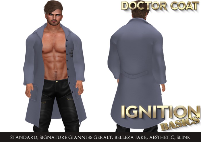 Ignition Doctor Coat Blue