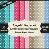 *Cupids Textures * 30 SHABBY COLLECTION POLKADOTS