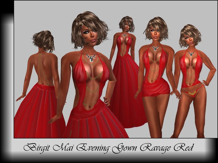 Birgit Mai Ravage Evening Gown Red (BOXED)