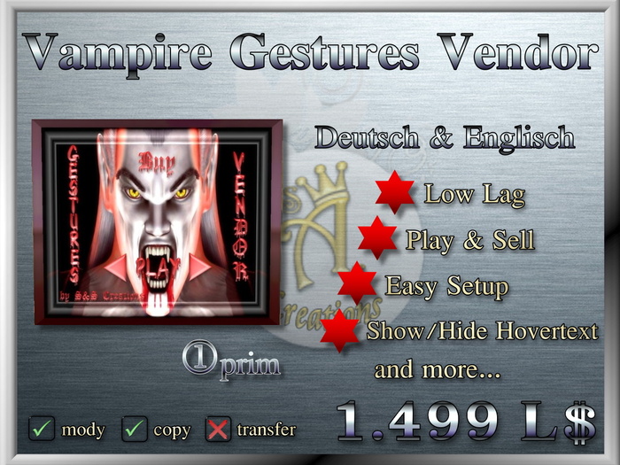 Vampir Gestures Vendor