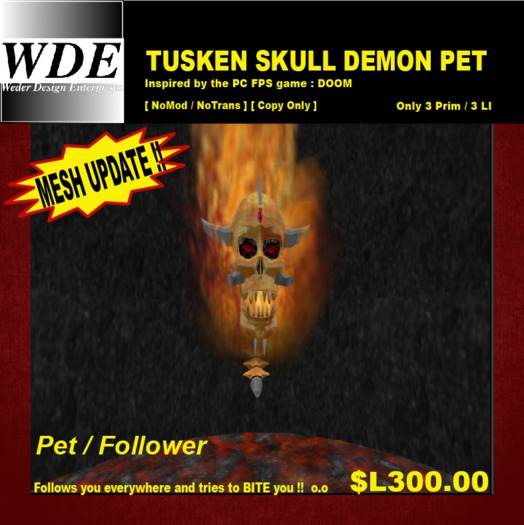 :::: WDE :::: Tusken Skull Demon Pet