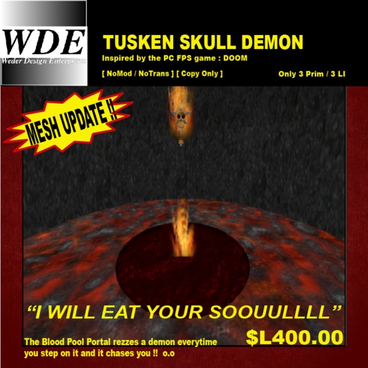 :::: WDE :::: Tusken Skull Demon Chaser