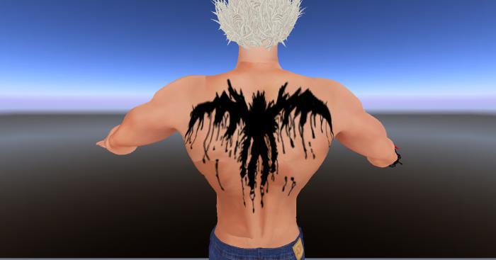 Ryuke large back tattoo, Omega