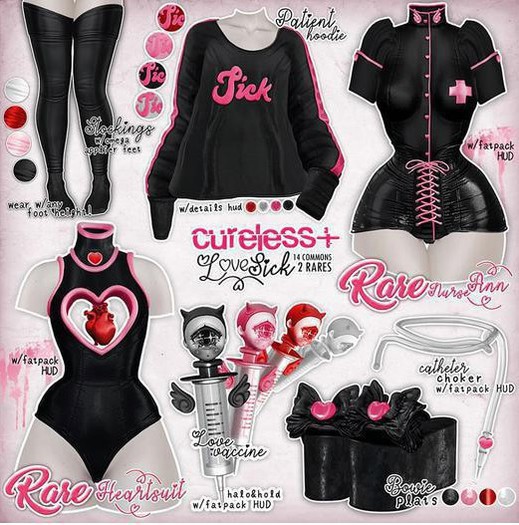 CURELESS [+] LoveSick / MAITREYA / Patient Hoodie / PINK