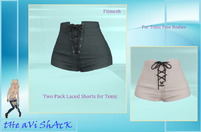 2 PACK SHORTS FOR TONIC FINE BODIES !
