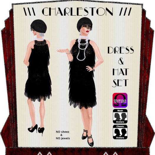 Black Dress Charleston Swing [with Omega applier] Cilian'gel