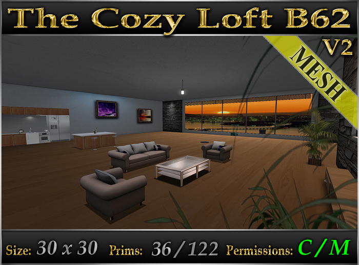 The Cozy Loft B62 v2 *Fully Furnished* Loft Skybox