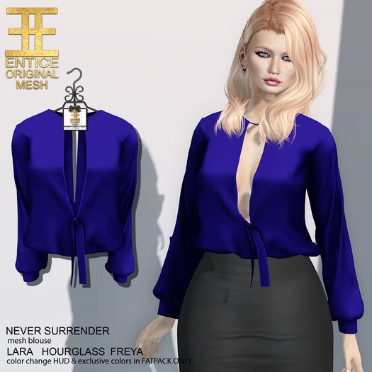 Entice - Never Surrender Top - Navy