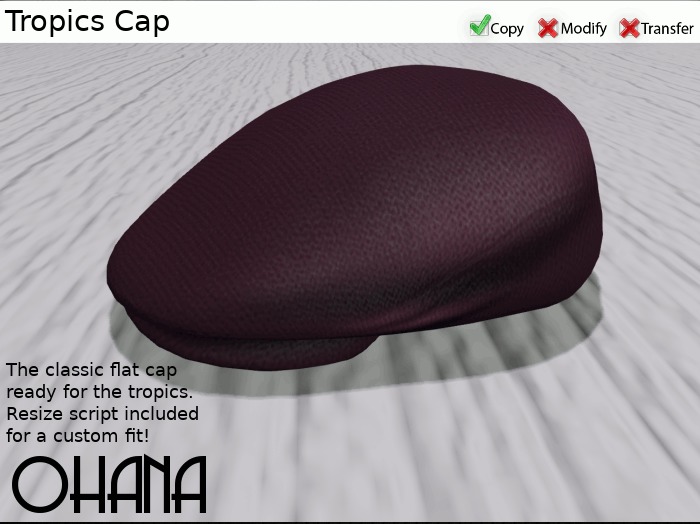 Ohana Tropics Cap Eggplant
