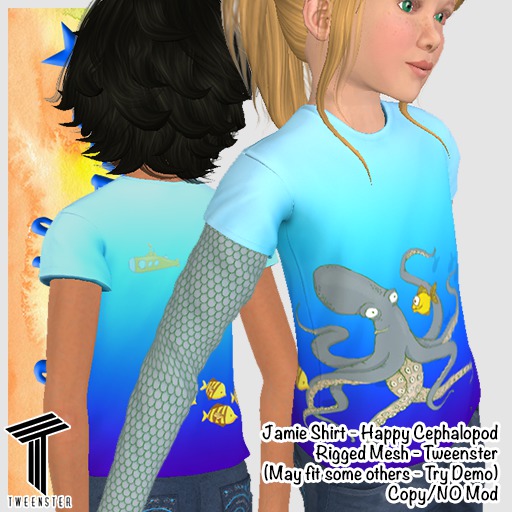 *An Howe* Jamie T-shirt - Happy Cephalopod