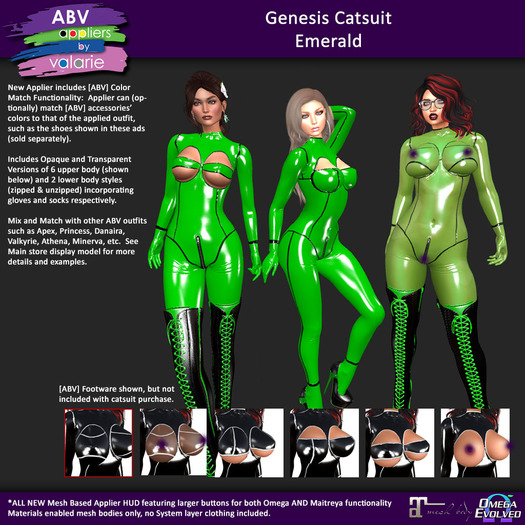 [ABV] Genesis Catsuit - Emerald