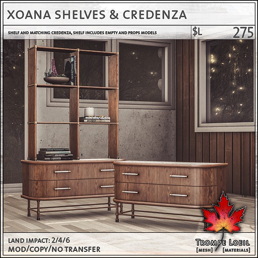 Trompe Loeil - Xoana Shelf & Credenza [mesh]