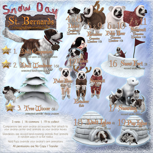 JIAN Snowday St.Bernards 15. Snowsuit Held BOX