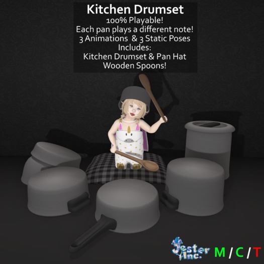 [Jester Inc.] Kitchen Drumset! - BOXED