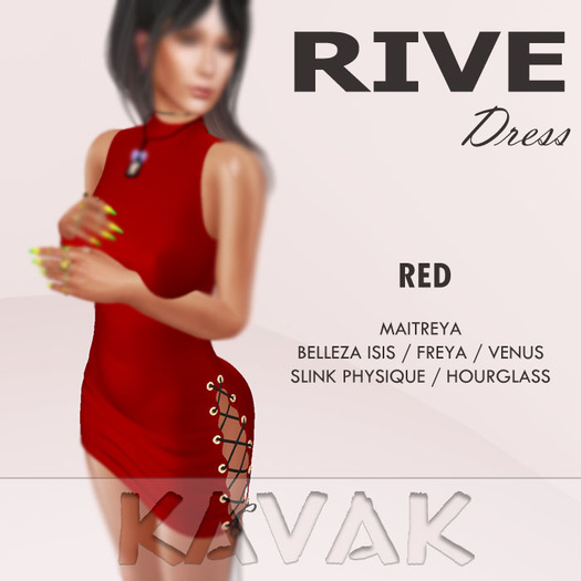 KAVAK - Rive Dress RED
