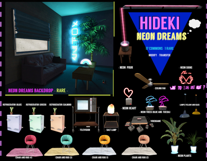 HIDEKI - LAMPS (YELLOW AND BLUE)