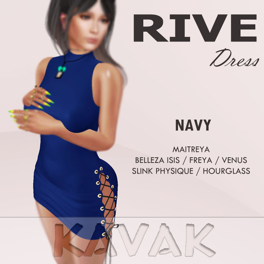 KAVAK - Rive Dress NAVY