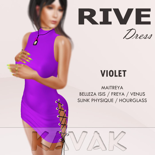 KAVAK - Rive Dress VIOLET