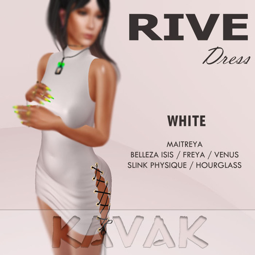 KAVAK - Rive Dress WHITE