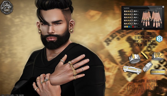 ... SpotCat ... GANG - Bento rings