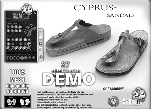 [//REBIRTH/]- sandals-CYPRUS_L-DEMO