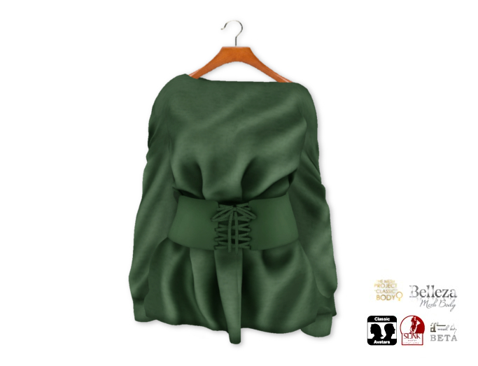 {amiable}Mesh Waist Mark Off Shoulder Trainer07