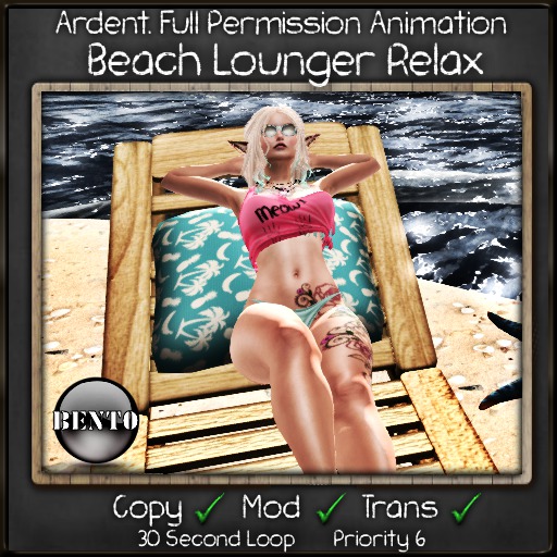 Ardent. Beach Lounger Relax Bento Animation