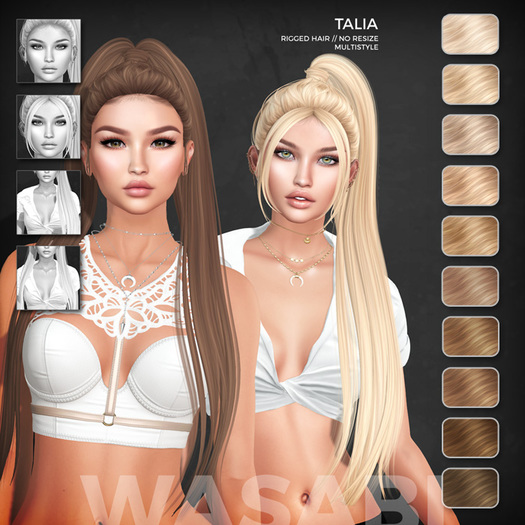 Wasabi // Talia Mesh Hair - Blonds