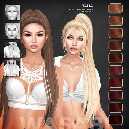 Wasabi // Talia Mesh Hair - Reds