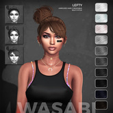 Wasabi // Lefty Mesh Hair - B&W
