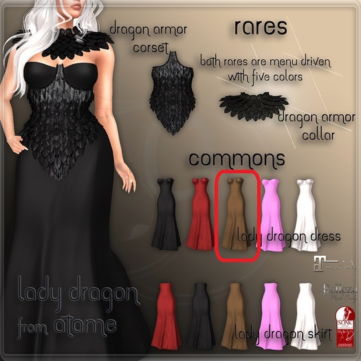 AtaMe - Lady Dragon Dress Brown COMMON