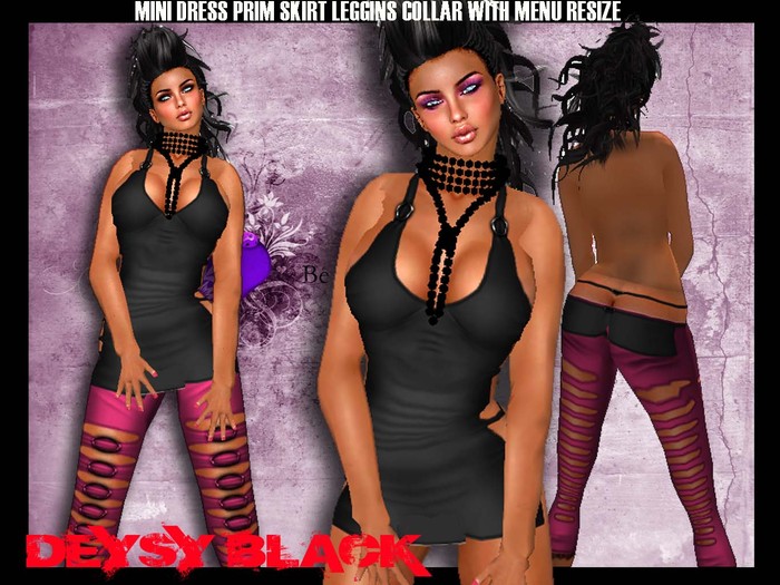 Sexy Mini dress Daysy black pk2